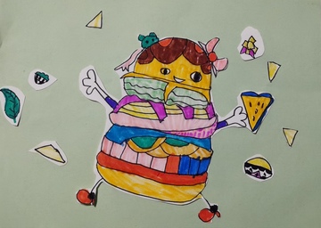 卡通食物拟人化创意绘画