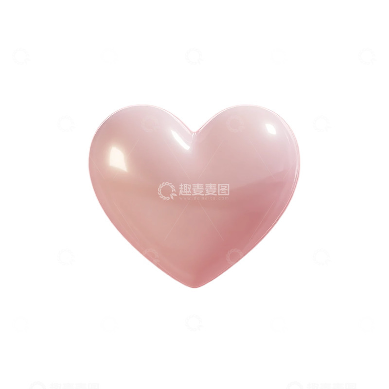 高清大图下载【趣麦麦图】粉色光泽心形奇迹