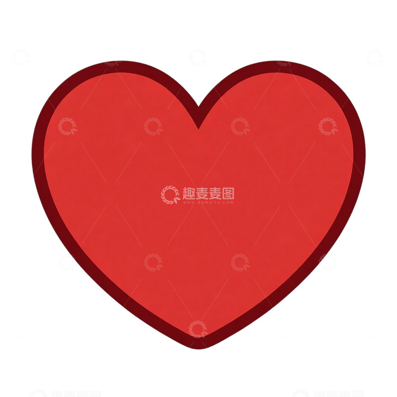 高清大图下载【趣麦麦图】红色心形的深邃情感表达
