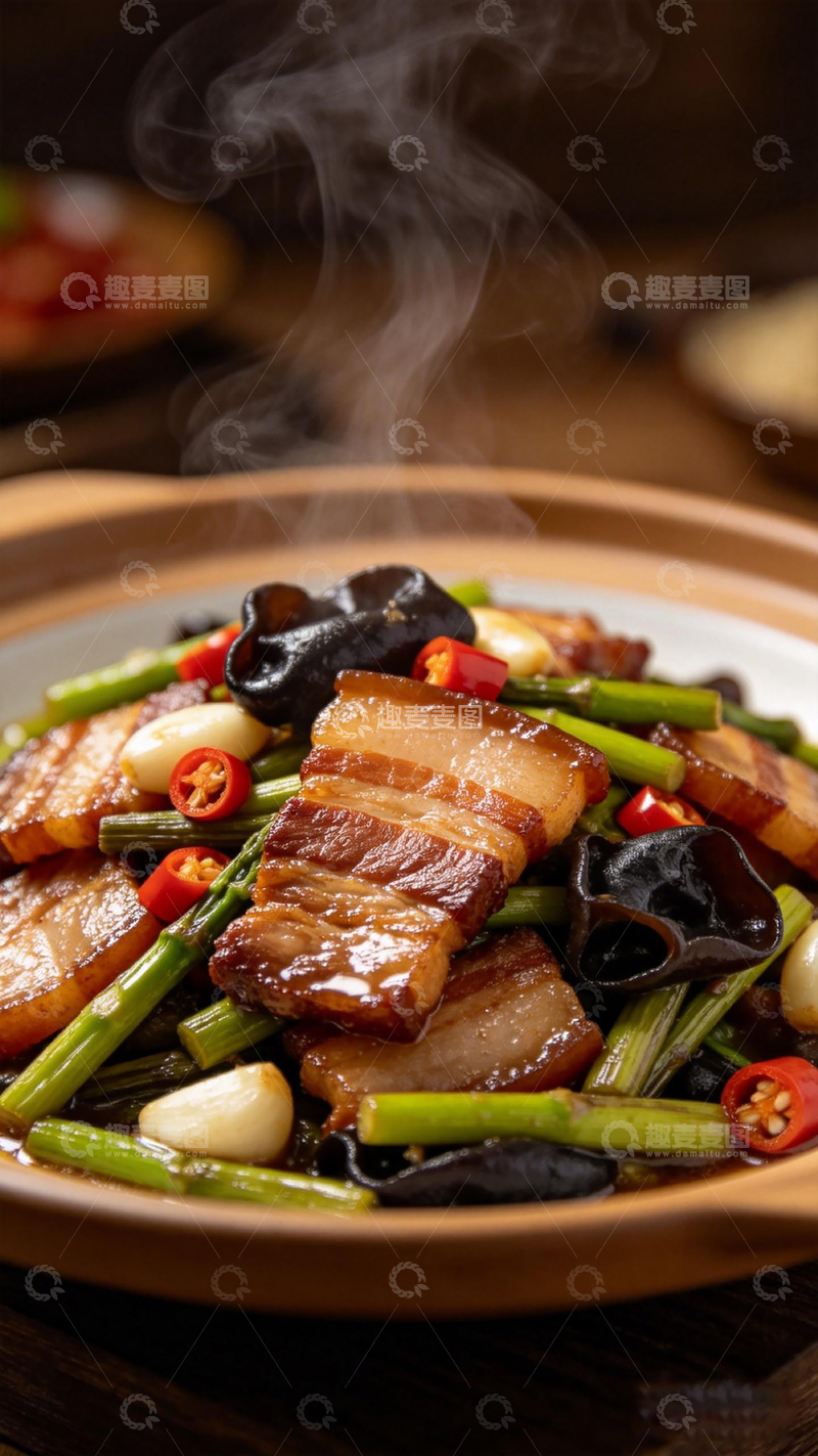 高清大图下载【趣麦麦图】美食热炒菜肴香脆可口