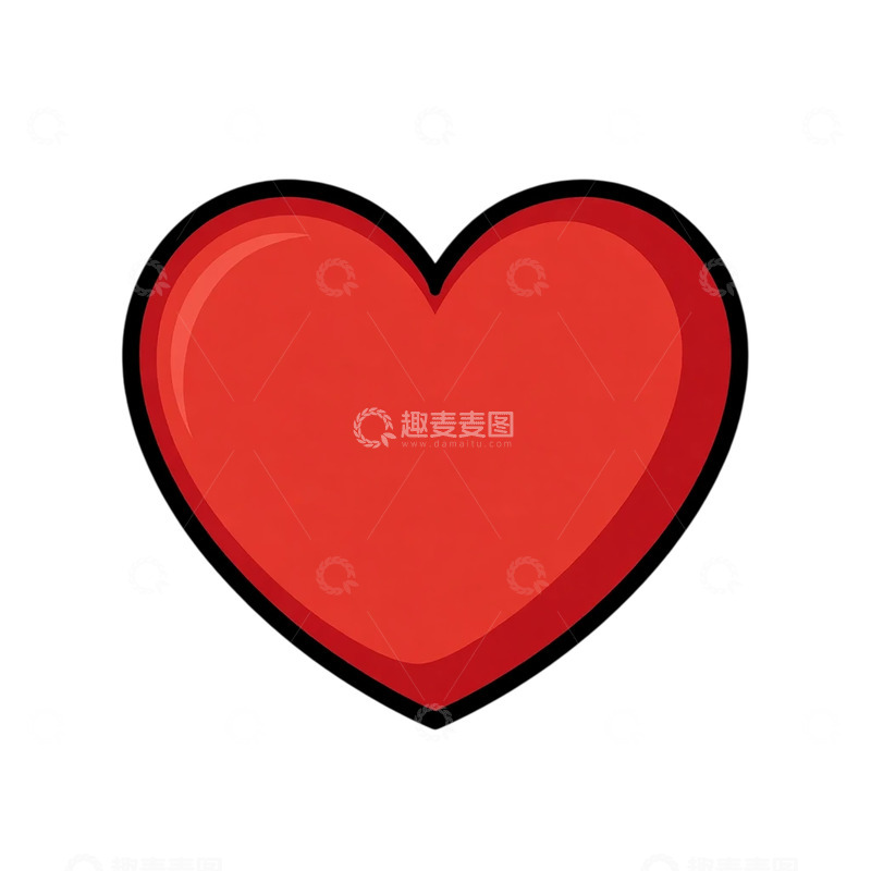 高清大图下载【趣麦麦图】心跳的节奏在跳动的心形中