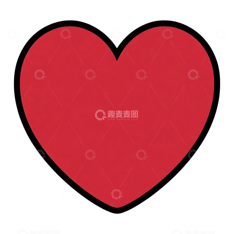 高清大图下载【趣麦麦图】红色心形的温柔秘密