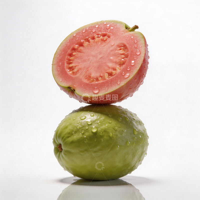 高清大图下载【趣麦麦图】红心芭乐美食摄影1