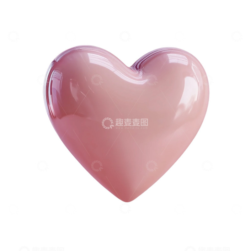 高清大图下载【趣麦麦图】绚丽心形水晶梦幻映像