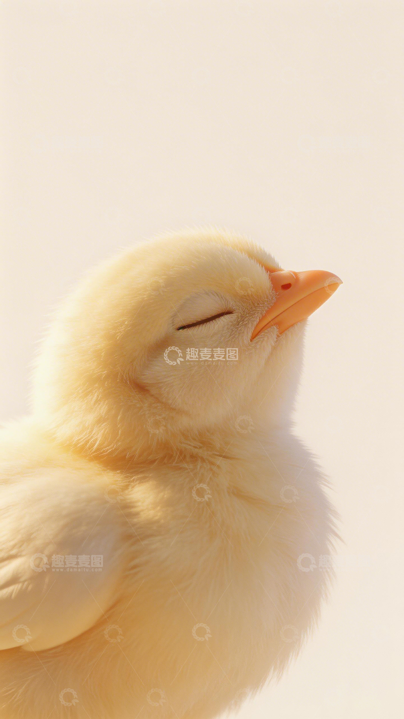 高清大图下载【趣麦麦图】温馨小黄鸡特写摄影
