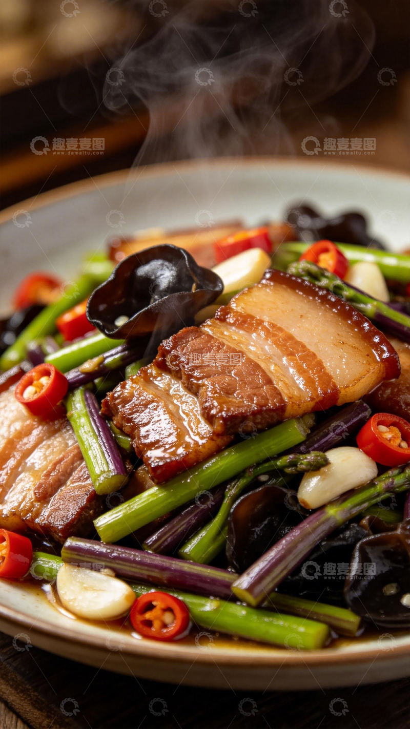 高清大图下载【趣麦麦图】美味炒菜热盘鲜香诱人