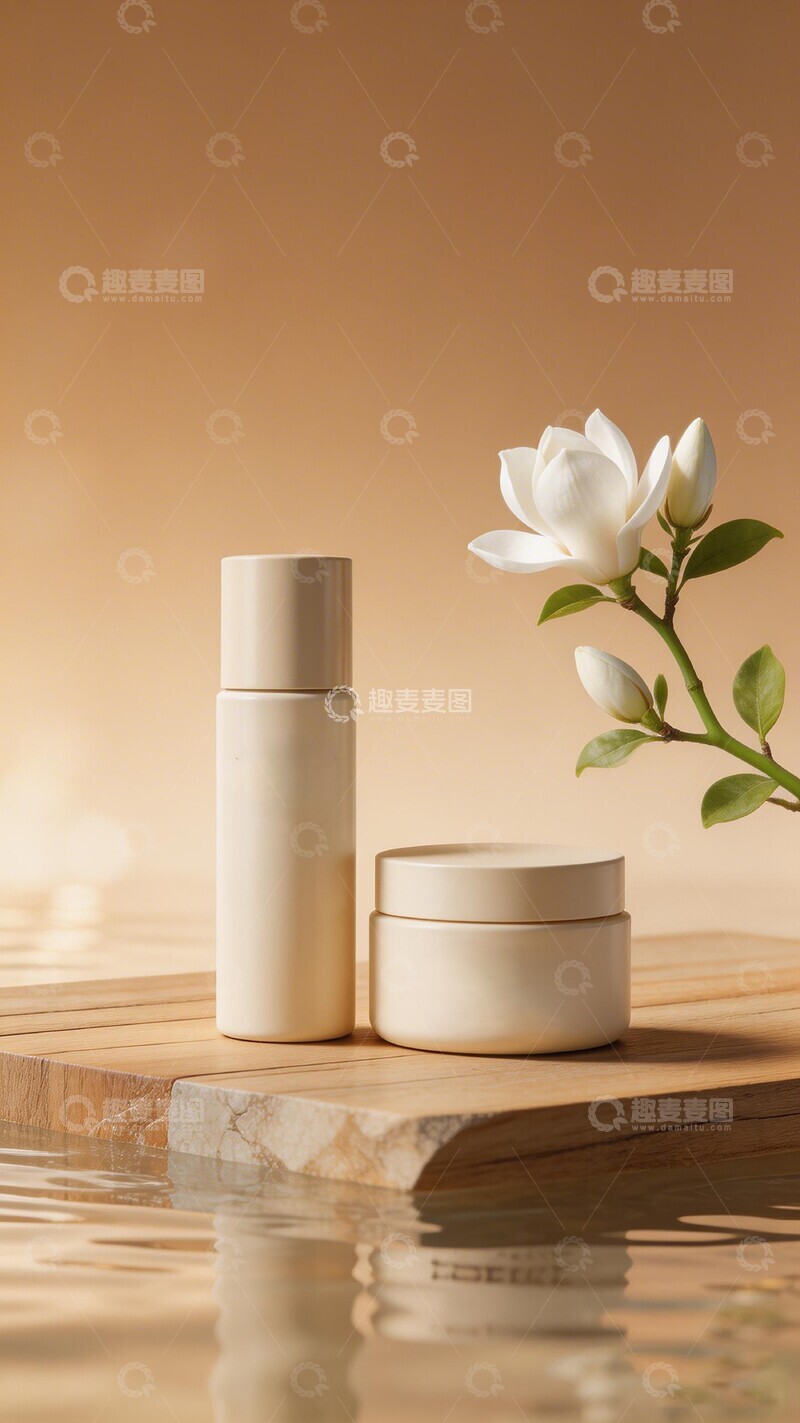 高清大图下载【趣麦麦图】简约化妆品静物摄影