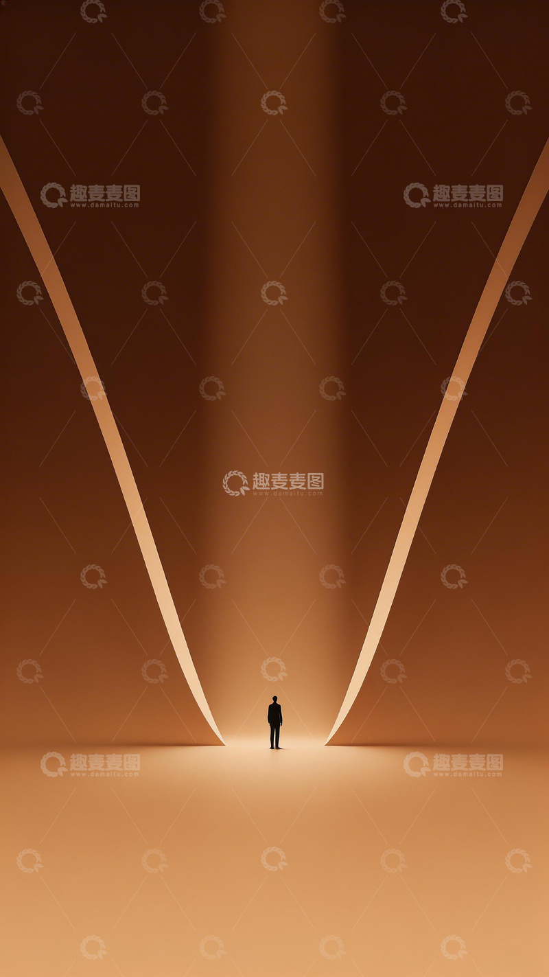 高清大图下载【趣麦麦图】极简主义光影人物设计