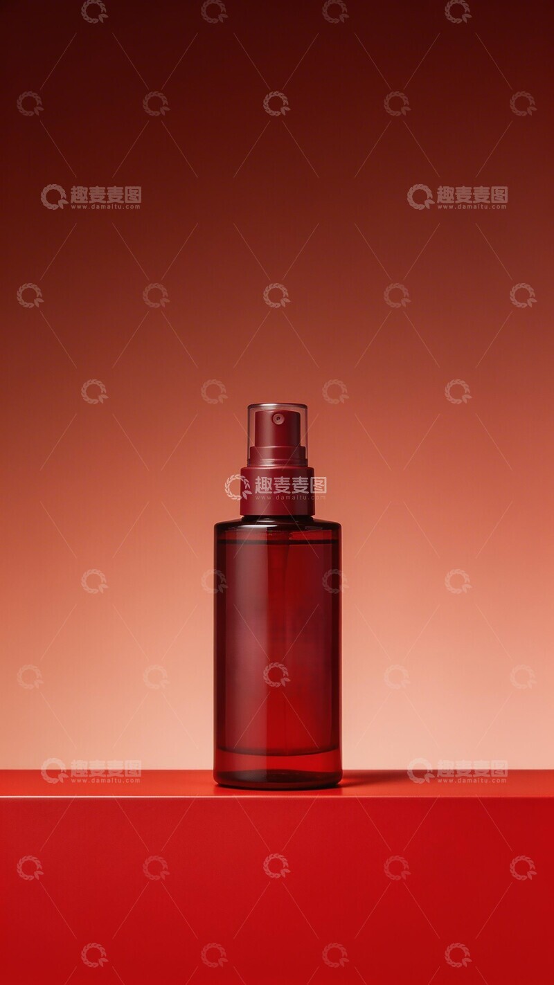 高清大图下载【趣麦麦图】红色喷雾瓶静物摄影