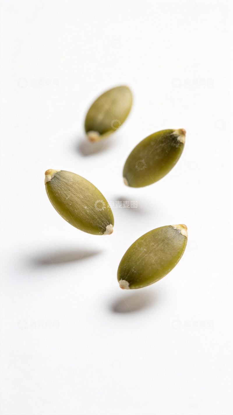 高清大图下载【趣麦麦图】简约绿色种子特写