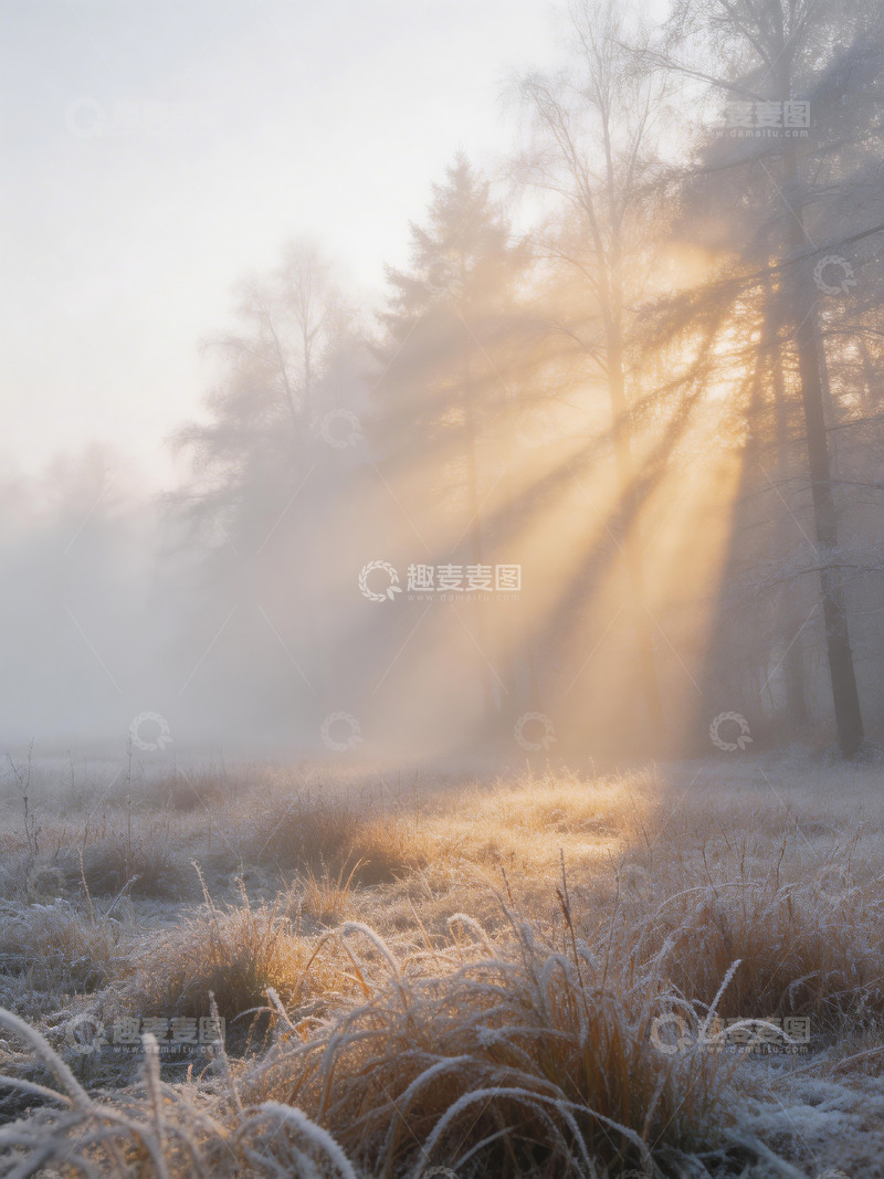 高清大图下载【趣麦麦图】冬日清晨浓雾弥漫4