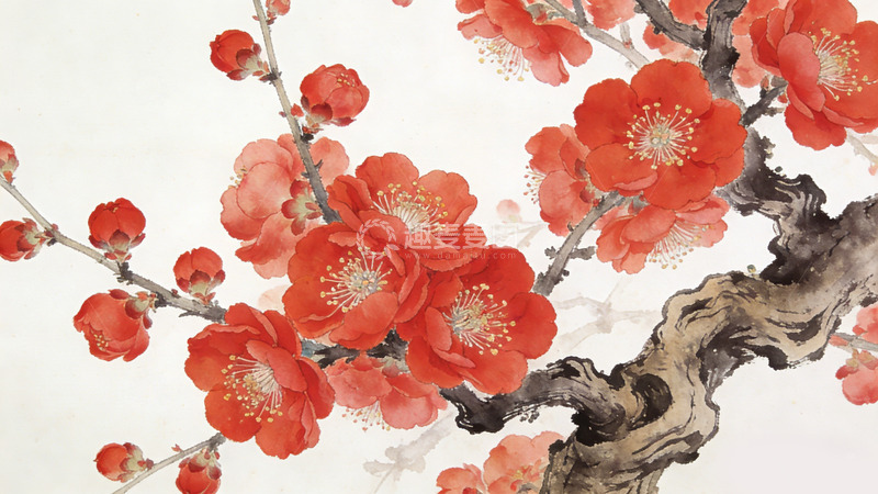 高清大图下载【趣麦麦图】水墨梅花国画传统装饰画