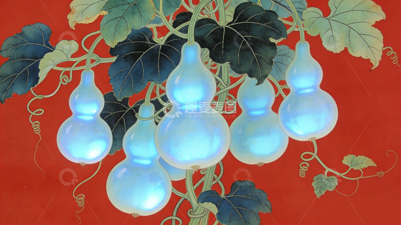 高清大图下载【趣麦麦图】中国传统葫芦画作装饰画