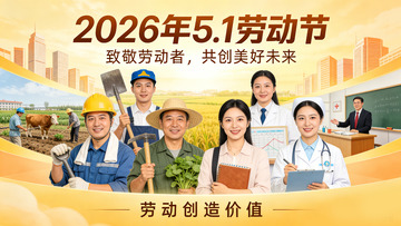 2026年五一劳动节宣传海报