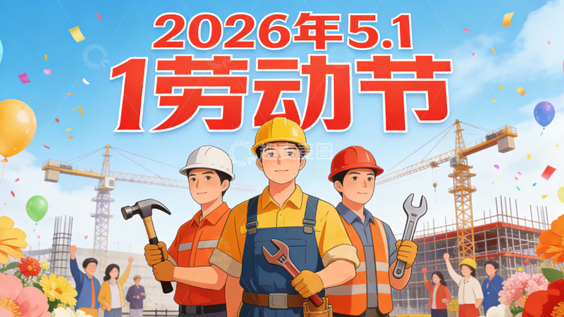 高清大图下载【趣麦麦图】5.1劳动节宣传海报设计