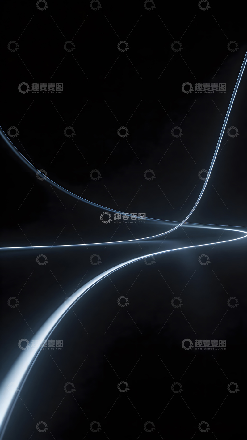 高清大图下载【趣麦麦图】科技光效线条抽象背景