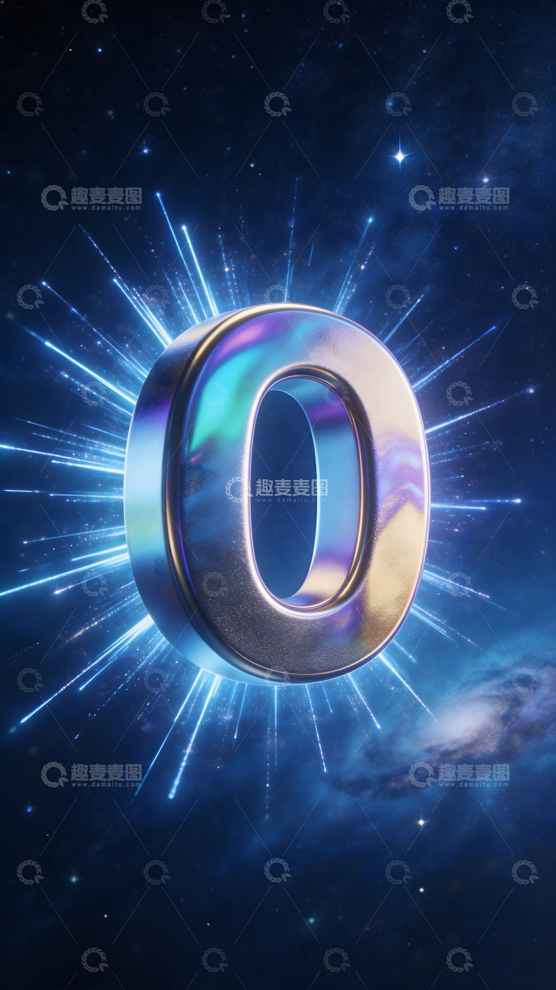高清大图下载【趣麦麦图】宇宙数字0艺术设计