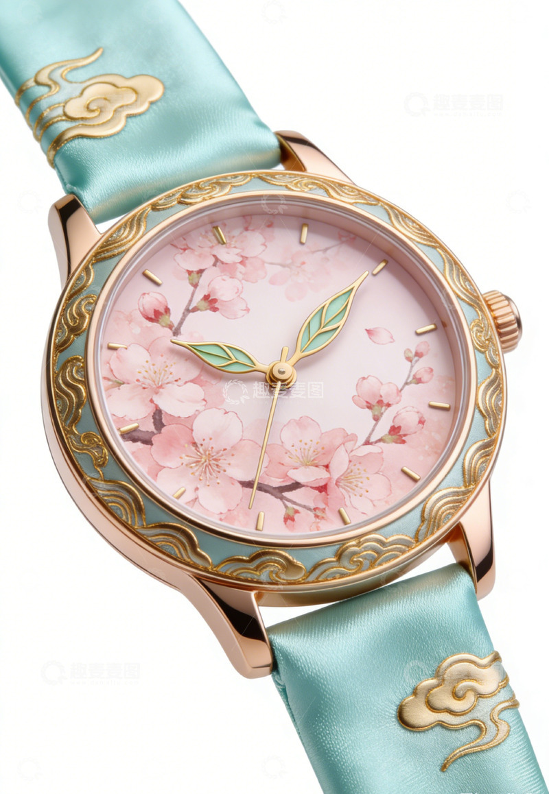 高清大图下载【趣麦麦图】优雅花卉女性手表设计