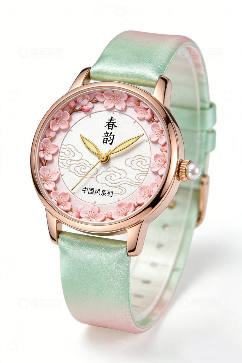 高清大图下载【趣麦麦图】春韵中国风手表设计