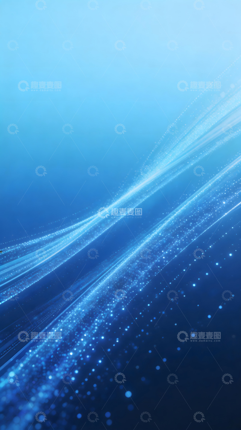 高清大图下载【趣麦麦图】蓝色星光科技背景