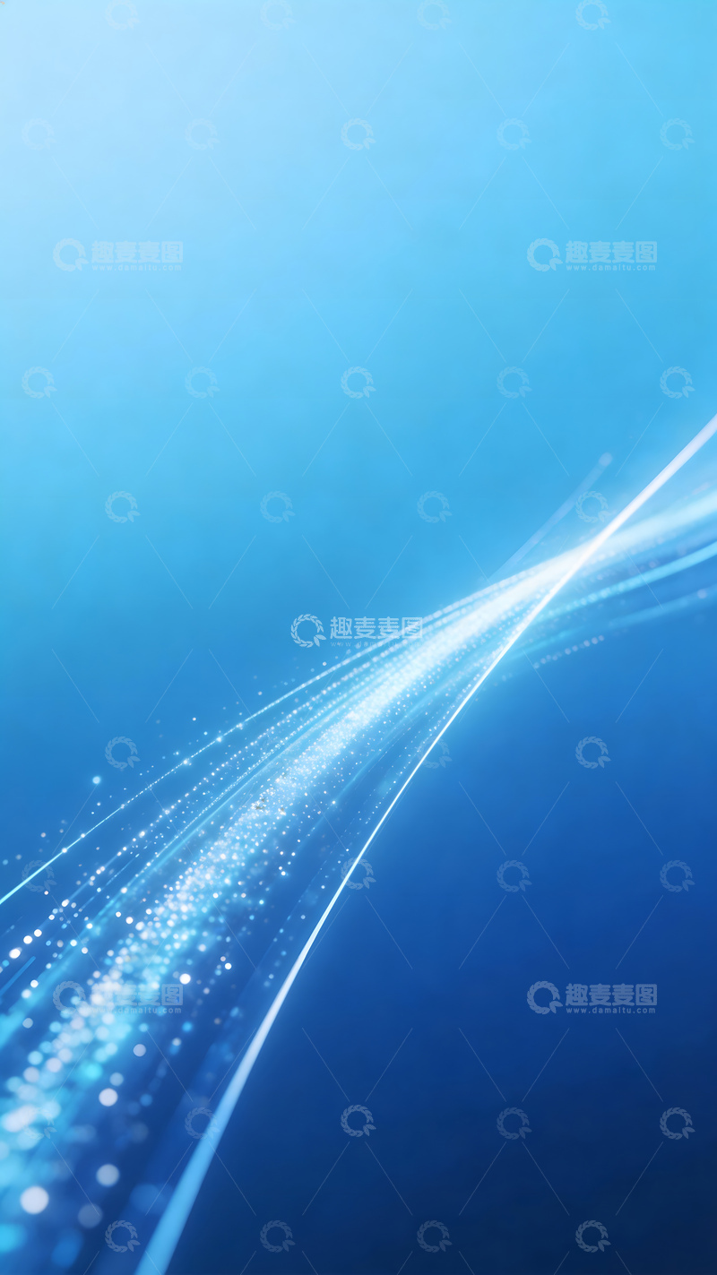 高清大图下载【趣麦麦图】蓝色光效科技背景图