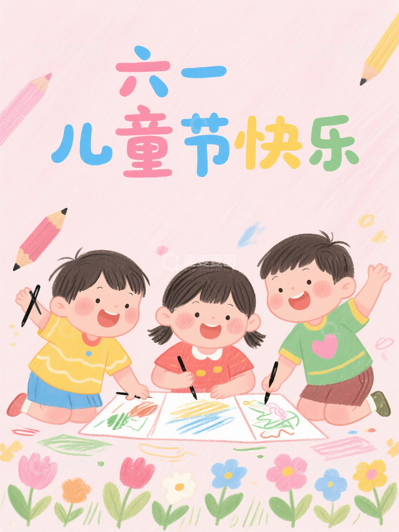 高清大图下载【趣麦麦图】六一儿童节插画7