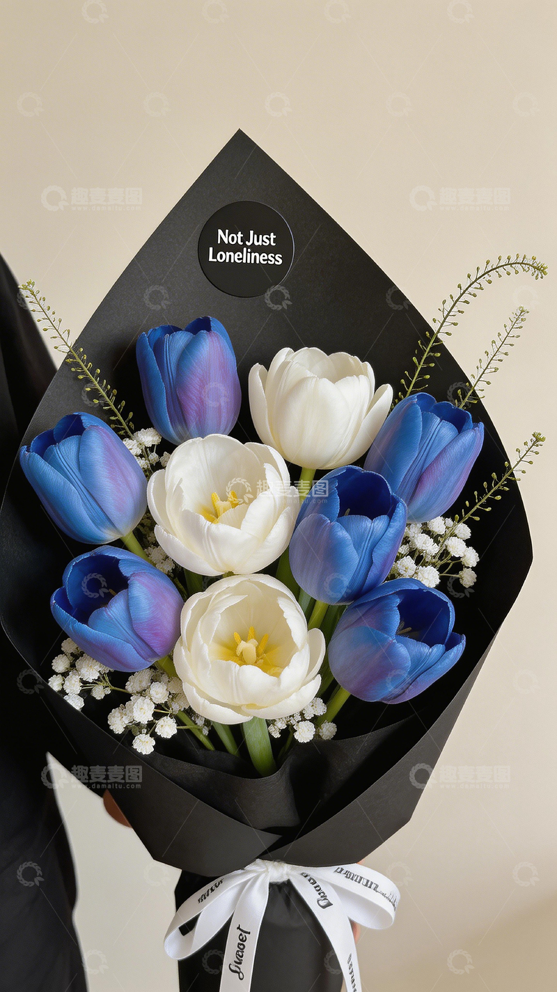 高清大图下载【趣麦麦图】高雅郁金香花束设计
