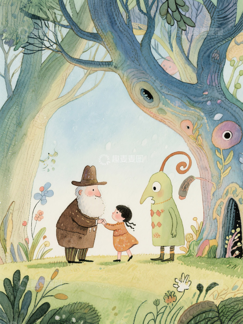 高清大图下载【趣麦麦图】搞怪治愈系插画10