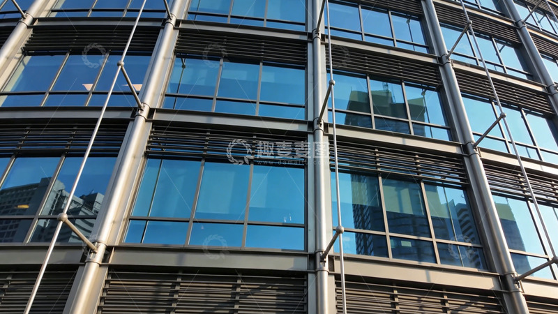 高清大图下载【趣麦麦图】现代玻璃幕墙建筑摄影