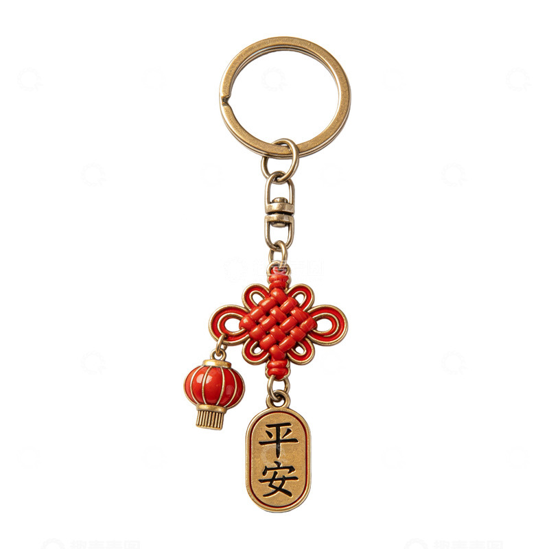 高清大图下载【趣麦麦图】中国结钥匙链饰品