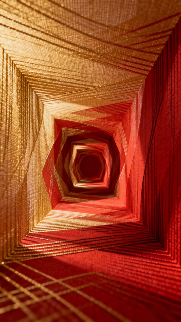 立体几何隧道艺术图案