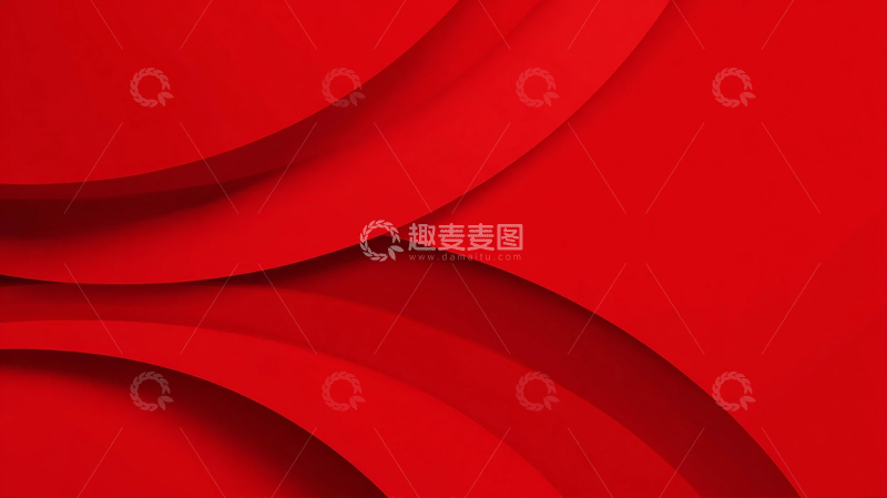 高清大图下载【趣麦麦图】红色弧线的极致交织梦境