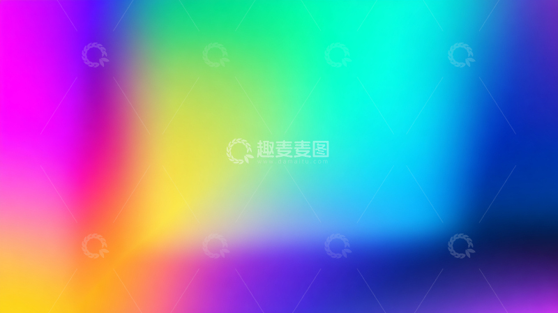 高清大图下载【趣麦麦图】彩虹之梦：色彩交响的奇幻世界