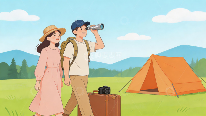 高清大图下载【趣麦麦图】春季旅游踏青聚餐