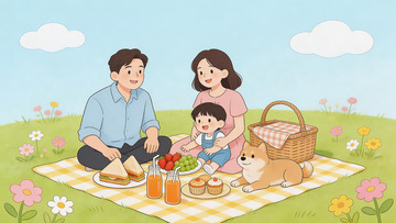 春季旅游踏青聚餐01