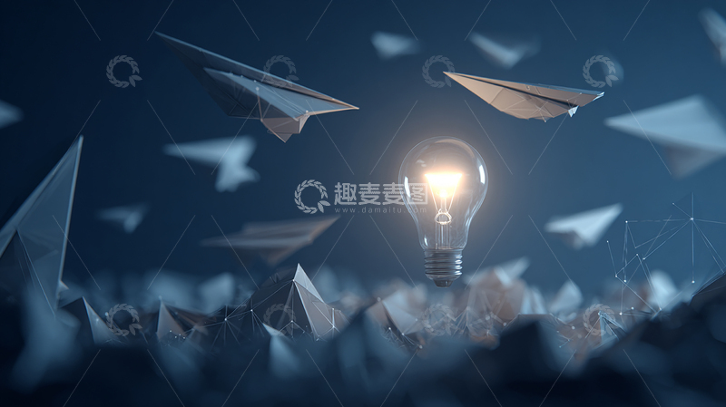 高清大图下载【趣麦麦图】智慧之光在暗夜中闪耀