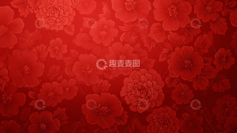 高清大图下载【趣麦麦图】红色花海的梦幻之境