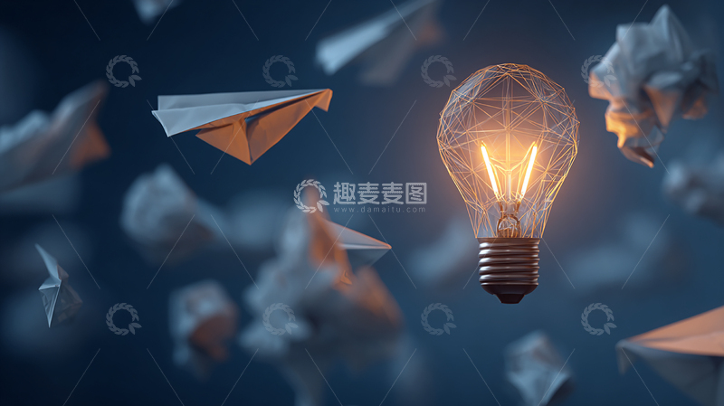 高清大图下载【趣麦麦图】梦幻灯泡中的无限创想