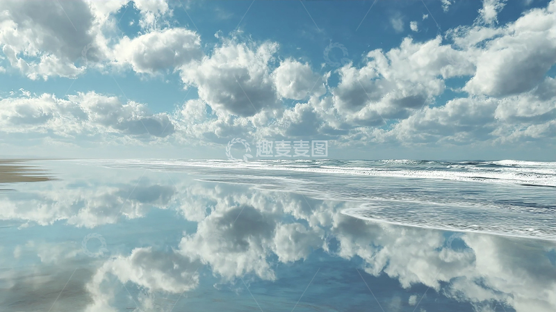 高清大图下载【趣麦麦图】天空海浪交响曲