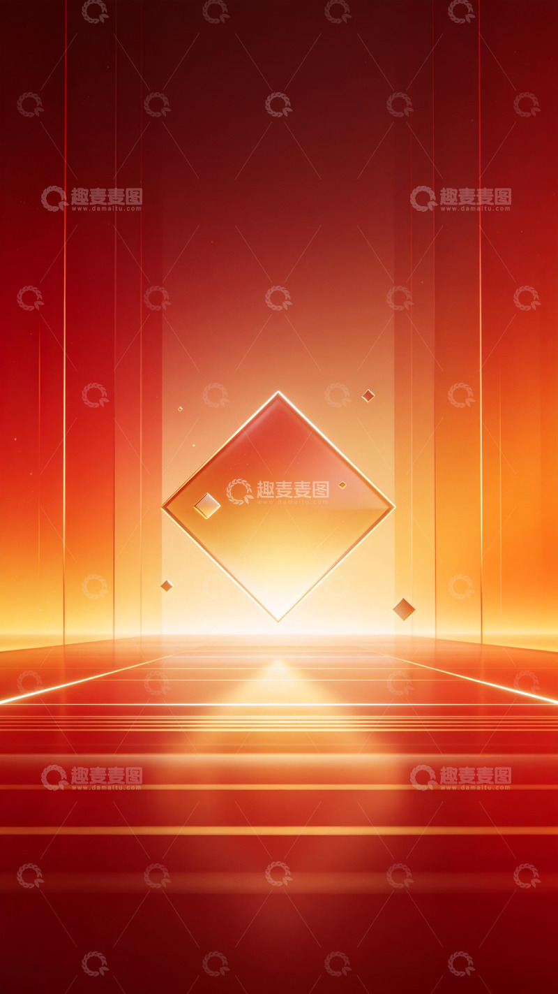 高清大图下载【趣麦麦图】科技感与庆典氛围主视觉展板1