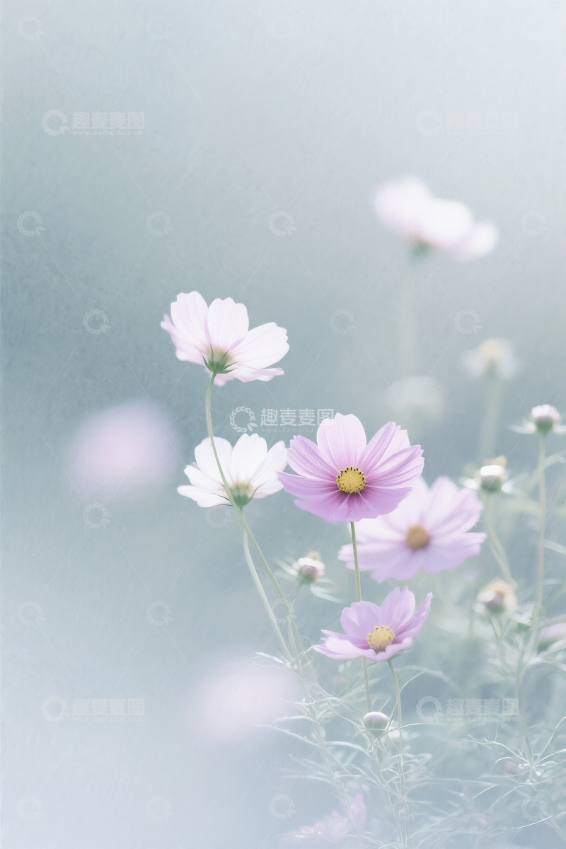 高清大图下载【趣麦麦图】格桑花朦胧感