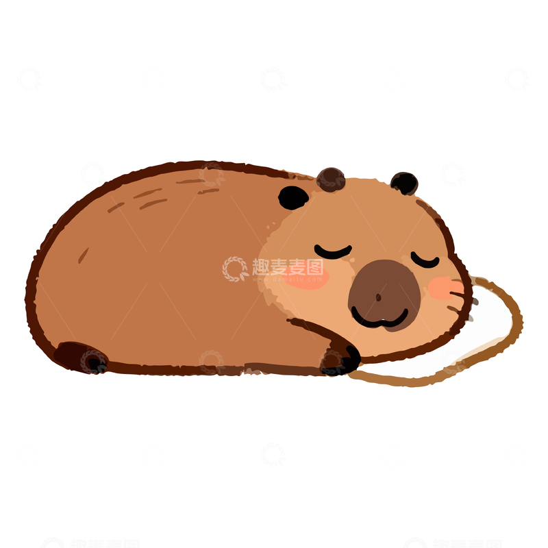 源文件下载【趣麦麦图】卡通可爱小动物插画