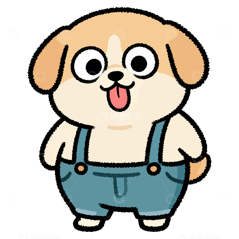 源文件下载【趣麦麦图】卡通狗狗可爱表情包