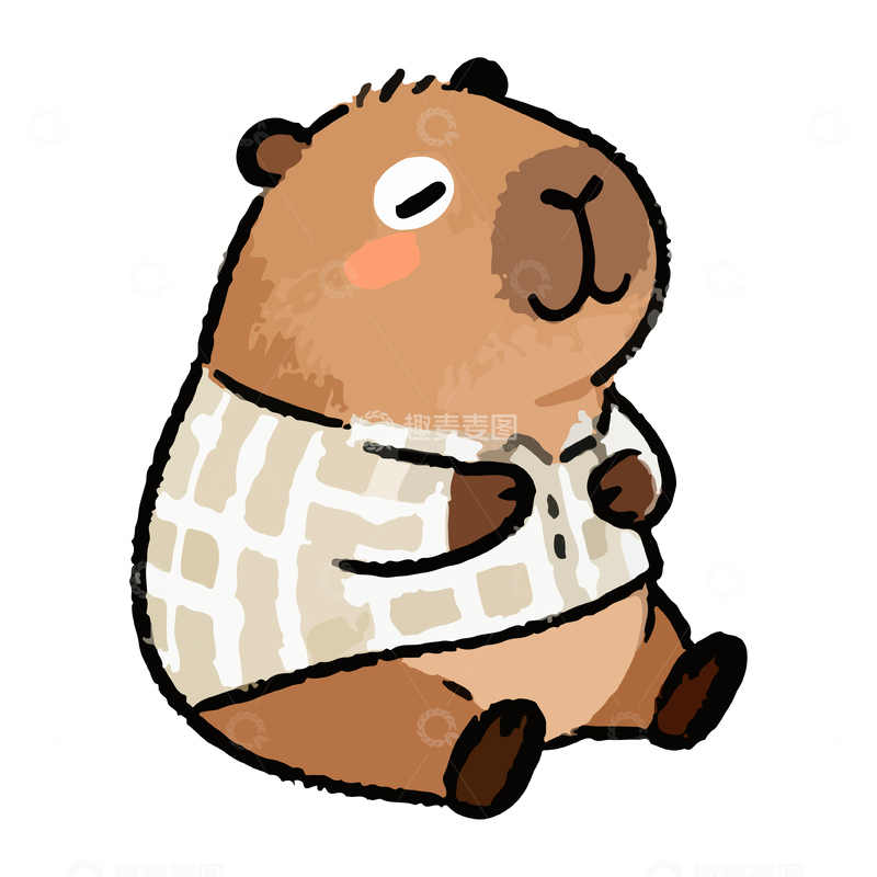源文件下载【趣麦麦图】卡通可爱小动物插画