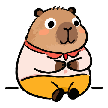 卡通可爱仓鼠插画