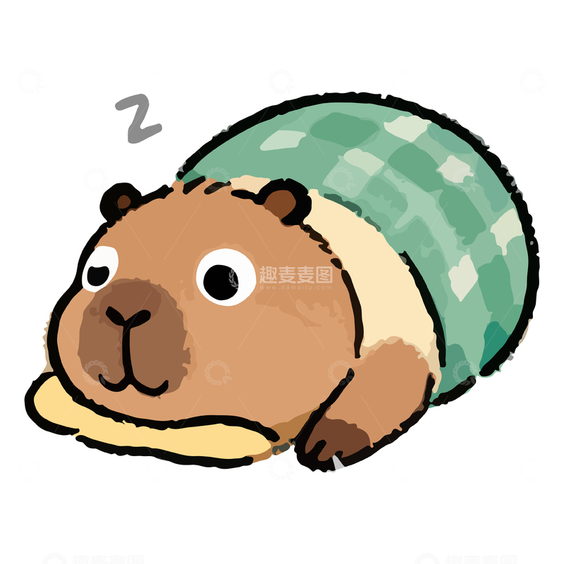 源文件下载【趣麦麦图】卡通刺猬睡觉表情包