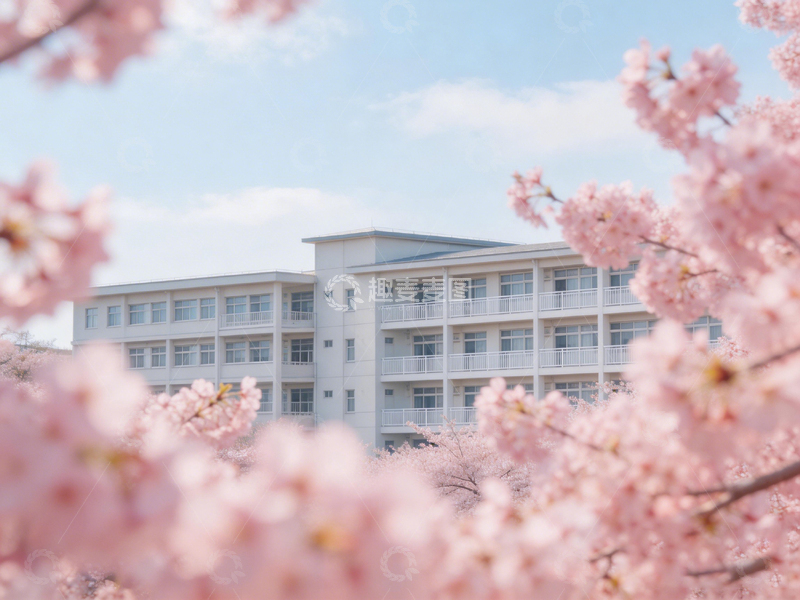 高清大图下载【趣麦麦图】春日校园樱花美景摄影图片