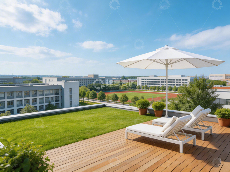 高清大图下载【趣麦麦图】城市露台休闲景观