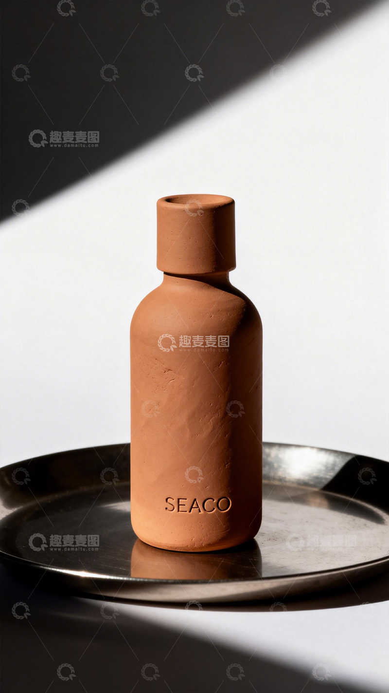 高清大图下载【趣麦麦图】简约陶瓷瓶静物摄影