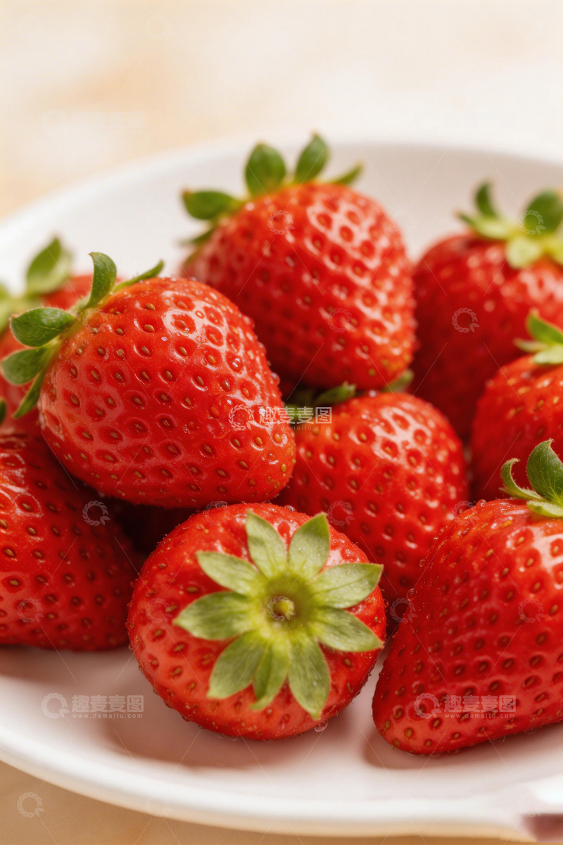 高清大图下载【趣麦麦图】新鲜草莓美食摄影图片3